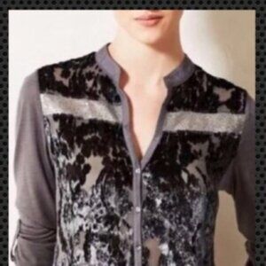 TINY by Anthropologie Velvet Silk Burnout w/Sequin